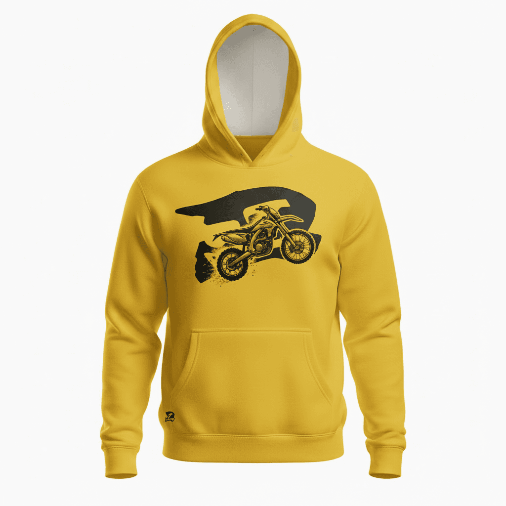 Moletom Lulu Motocross — Amarelo