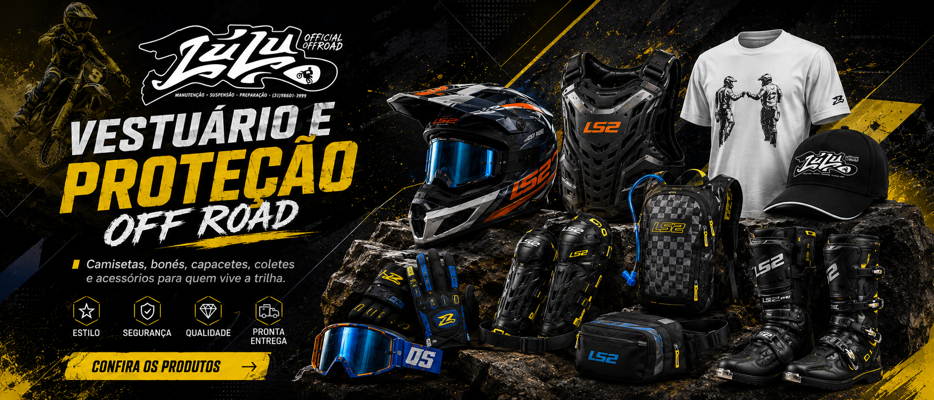 Catálogo Off Road | Peças, Equipamentos e Casual — Lulu Offroad